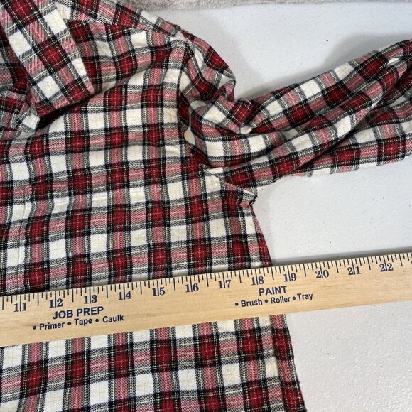 Marine Layer Button Up Shirt Womens Size‎ Small Plaid Cotton Casual Fall - Picture 5 of 8